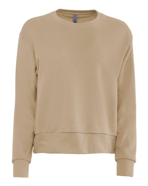 Customized Ladies Next Level Laguna Sueded Crewneck Sweatshirt 9084