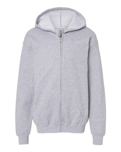 Customized Youth Gildan® Heavy Blend™ Full Zip Hooded Sweatshirt 18600B