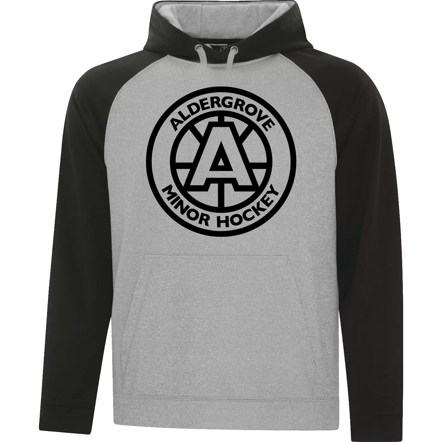 AMHA Grey & Black Two-Tone Hoodie