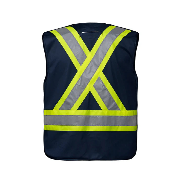 Customized CX2 Hi-Vis Vanguard - Tricot Hi-Vis 5 Point Tear-Away Vest - Dual Sized