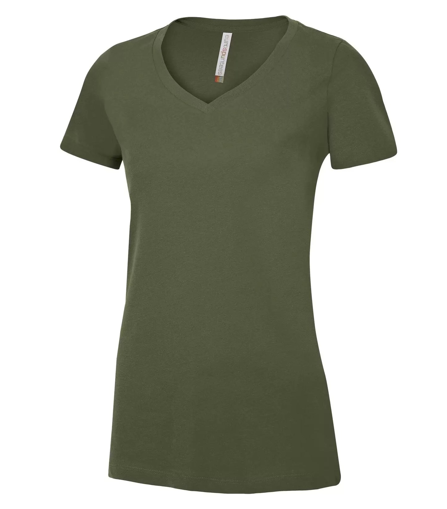 Customized Ladies ATC™ Eurospun® Ring Spun V-Neck Tee 8001L