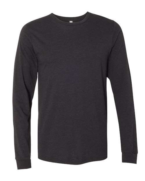 Customized BELLA + CANVAS Heather CVC Long Sleeve Tee 3501CVC