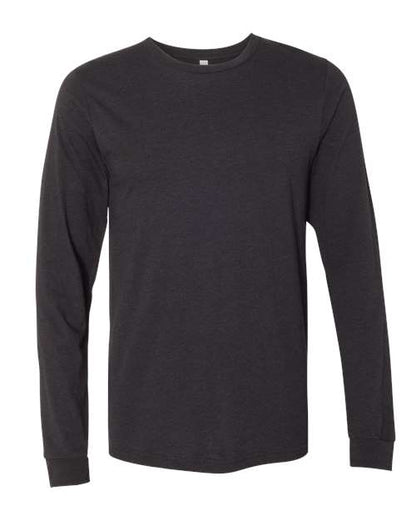 Customized BELLA + CANVAS Heather CVC Long Sleeve Tee 3501CVC
