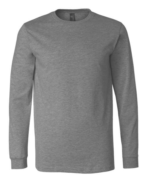 Customized BELLA + CANVAS Heather CVC Long Sleeve Tee 3501CVC