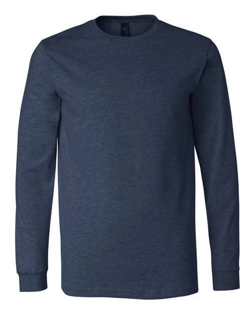Customized BELLA + CANVAS Heather CVC Long Sleeve Tee 3501CVC