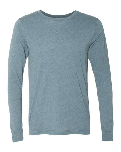 Customized BELLA + CANVAS Heather CVC Long Sleeve Tee 3501CVC