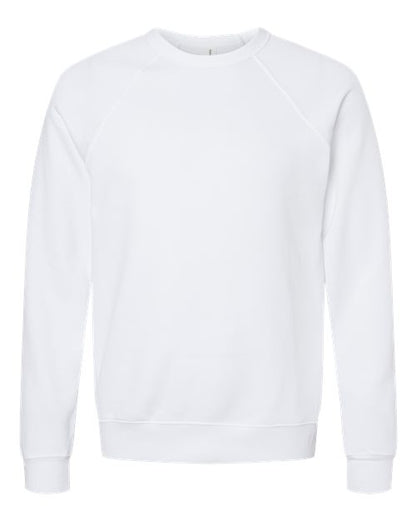 Customized BELLA + CANVAS Sponge Fleece Raglan Crewneck Sweatshirt 3901