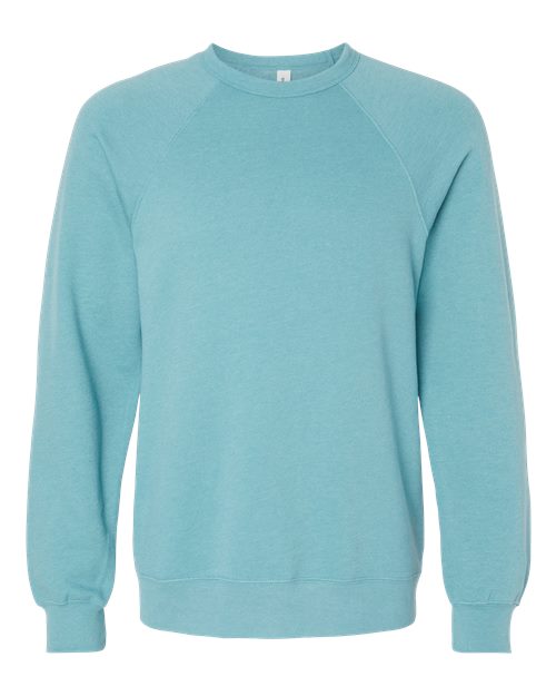 Customized BELLA + CANVAS Sponge Fleece Raglan Crewneck Sweatshirt 3901