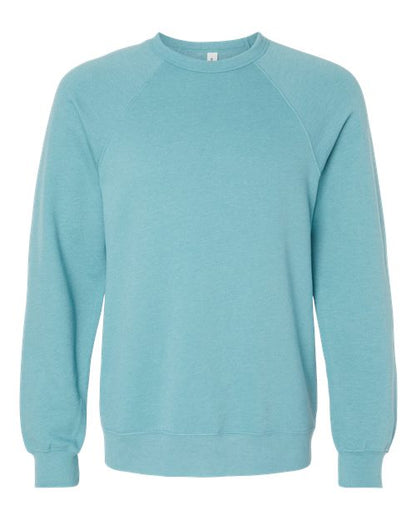 Customized BELLA + CANVAS Sponge Fleece Raglan Crewneck Sweatshirt 3901