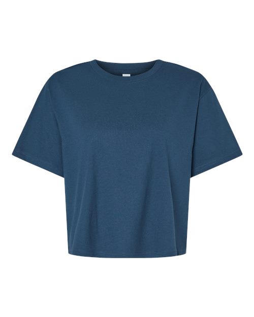 Customized Ladies American Apparel Fine Jersey Boxy Tee 102