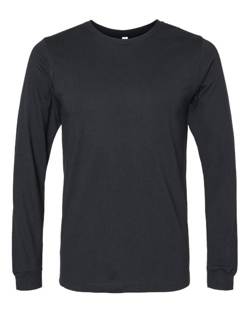 Customized BELLA + CANVAS Heather CVC Long Sleeve Tee 3501CVC