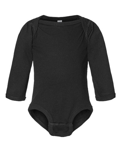 Customized Infant Rabbit Skins Fine Jersey Long Sleeve Bodysuit 4421