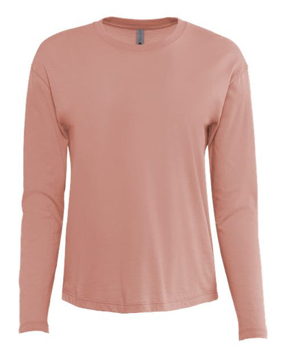 Customized Ladies Next Level Cotton Relaxed Long Sleeve T-Shirt 3911
