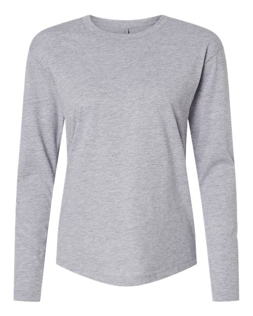 Customized Ladies Next Level Cotton Relaxed Long Sleeve T-Shirt 3911