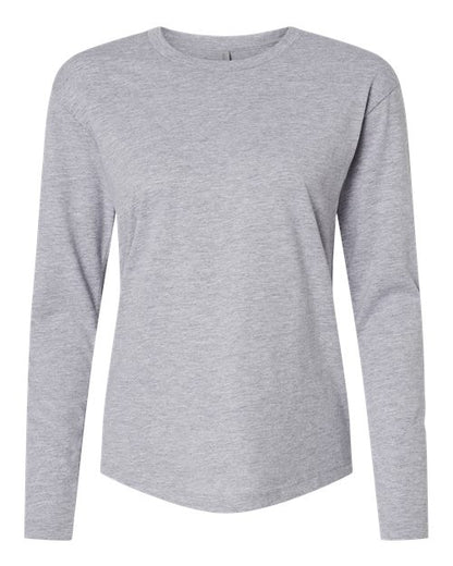 Customized Ladies Next Level Cotton Relaxed Long Sleeve T-Shirt 3911