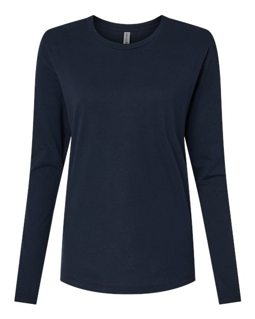 Customized Ladies Next Level Cotton Relaxed Long Sleeve T-Shirt 3911