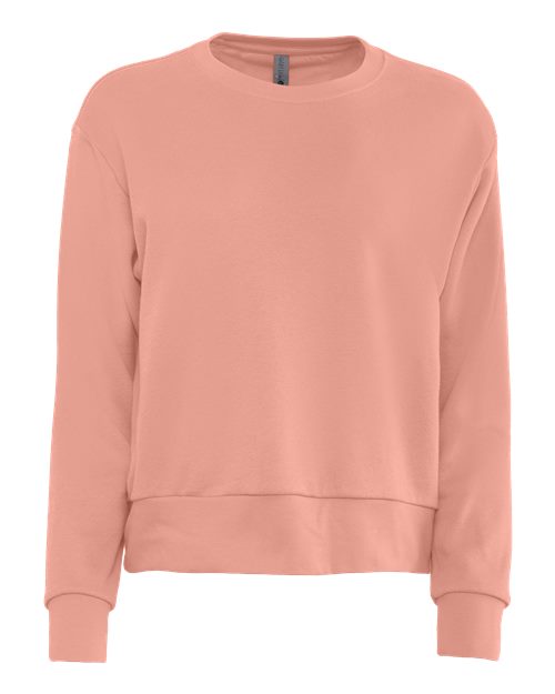 Customized Ladies Next Level Laguna Sueded Crewneck Sweatshirt 9084