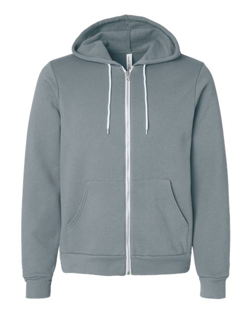 Customized BELLA + CANVAS Sponge Fleece Full-Zip Hoodie Sweatshirt 3739