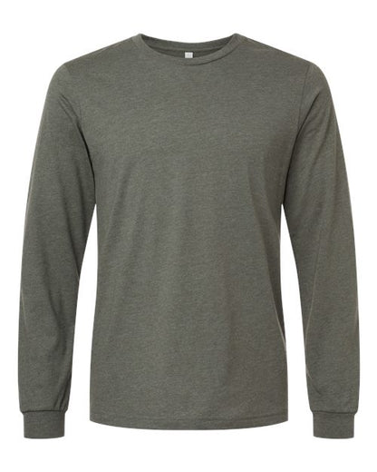 Customized BELLA + CANVAS Heather CVC Long Sleeve Tee 3501CVC