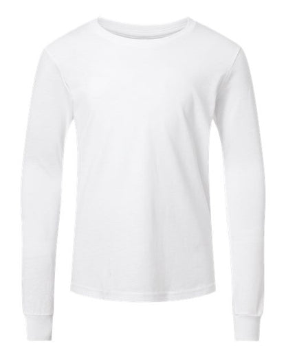 Customized Youth BELLA + CANVAS Heather CVC Long Sleeve Tee 3501YCVC