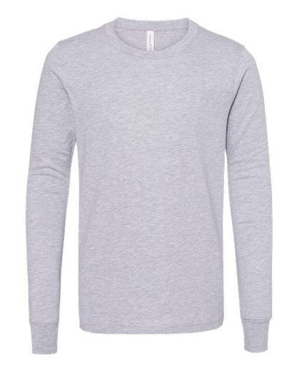 Customized Youth BELLA + CANVAS Heather CVC Long Sleeve Tee 3501YCVC