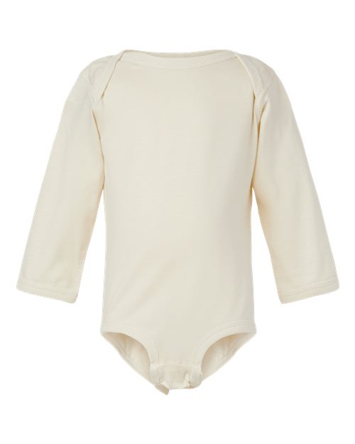 Customized Infant Rabbit Skins Fine Jersey Long Sleeve Bodysuit 4421