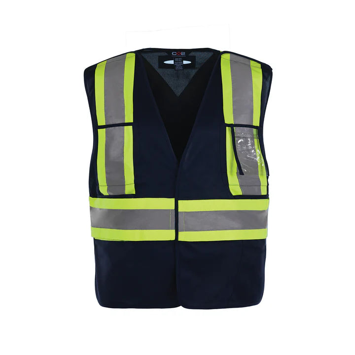 Customized CX2 Hi-Vis Protector - Tricot Hi-Vis 5 Point Tear Away Vest - One Size