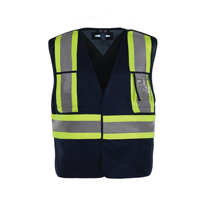 Customized CX2 Hi-Vis Protector - Tricot Hi-Vis 5 Point Tear Away Vest - One Size
