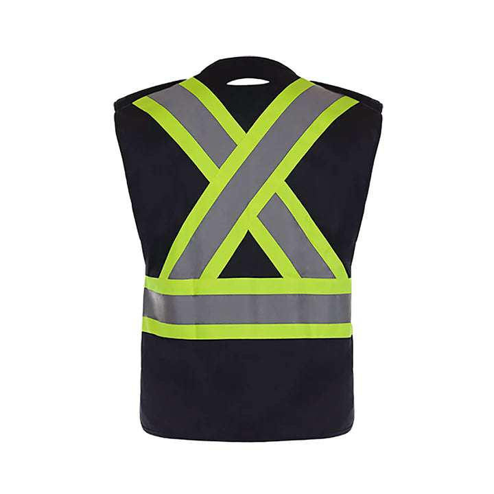Customized CX2 Hi-Vis Protector - Tricot Hi-Vis 5 Point Tear Away Vest - One Size