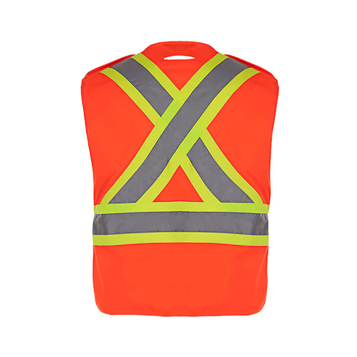 Customized CX2 Hi-Vis Protector - Tricot Hi-Vis 5 Point Tear Away Vest - One Size