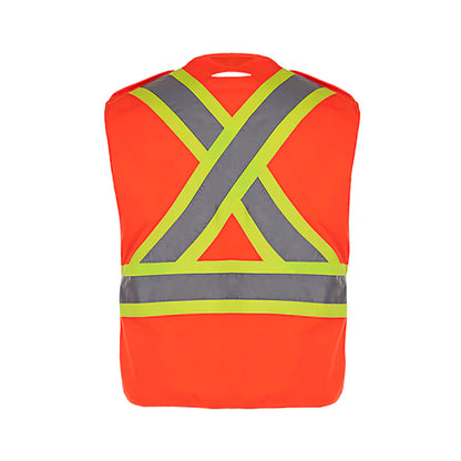 Customized CX2 Hi-Vis Protector - Tricot Hi-Vis 5 Point Tear Away Vest - One Size