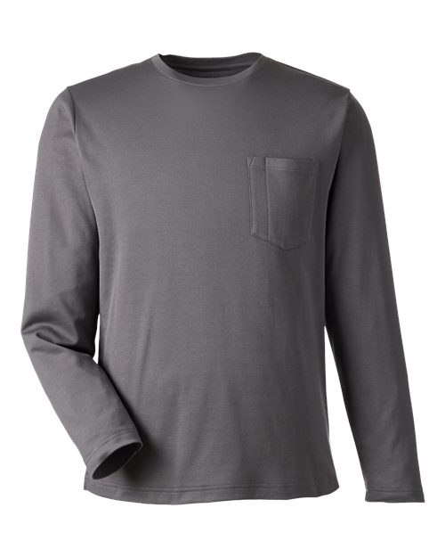 Customized Harriton Charge Snag and Soil Protect Long Sleeve T-Shirt M118L
