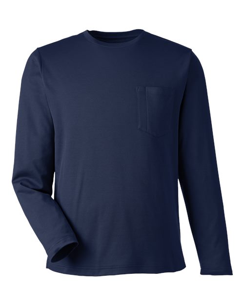 Customized Harriton Charge Snag and Soil Protect Long Sleeve T-Shirt M118L