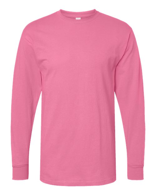 Customized M&O Gold Soft Touch Long Sleeve T-Shirt 4820