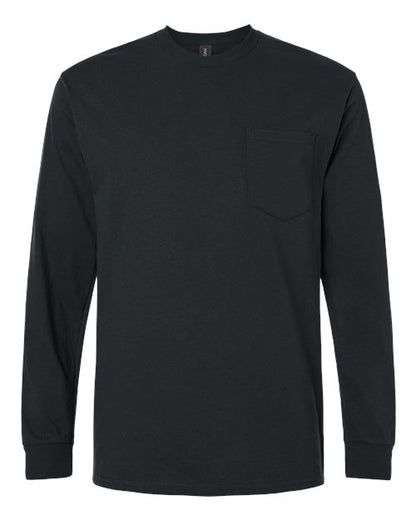 Customized Gildan® Ultra Cotton™ Long Sleeve Pocket T-Shirt 2410