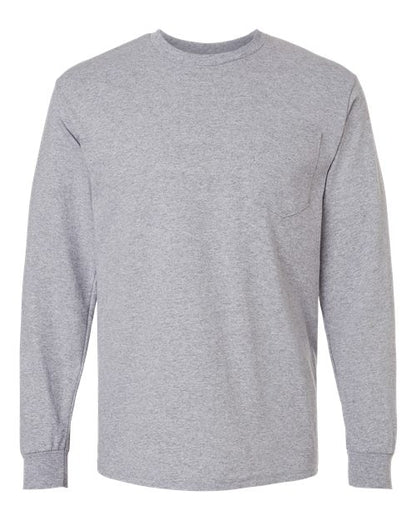 Customized Gildan® Ultra Cotton™ Long Sleeve Pocket T-Shirt 2410
