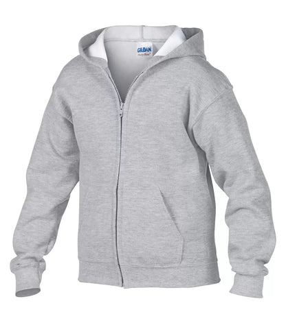 Customized Youth Gildan® Heavy Blend™ Full Zip Hooded Sweatshirt 186B