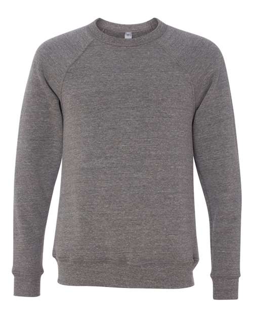 Customized BELLA + CANVAS Sponge Fleece Raglan Crewneck Sweatshirt 3901