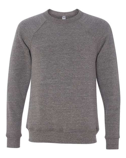 Customized BELLA + CANVAS Sponge Fleece Raglan Crewneck Sweatshirt 3901