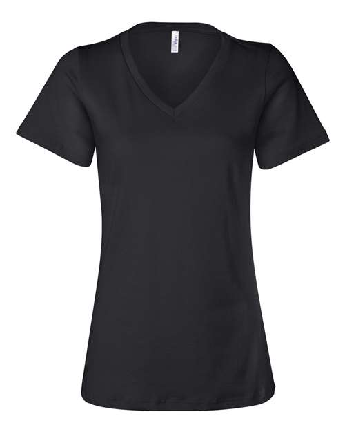 Customized Ladies BELLA + CANVAS Relaxed Jersey V-Neck Tee 6405