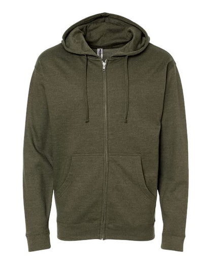 Customized Independent Trading Co. Midweight Full-Zip Hooded Sweatshirt SS4500Z