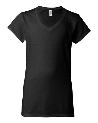 Customized Ladies Gildan® Softstyle® V-Neck T-Shirt 64V00L