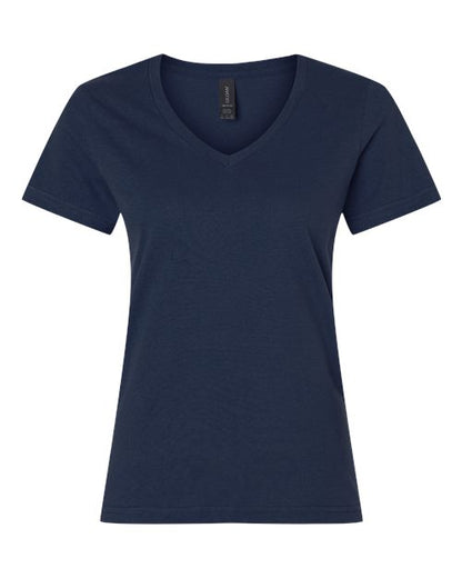 Customized Ladies Gildan® Softstyle® V-Neck T-Shirt 64V00L