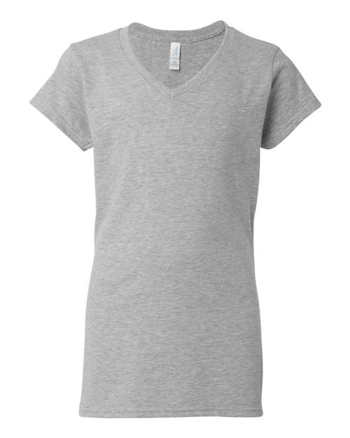 Customized Ladies Gildan® Softstyle® V-Neck T-Shirt 64V00L