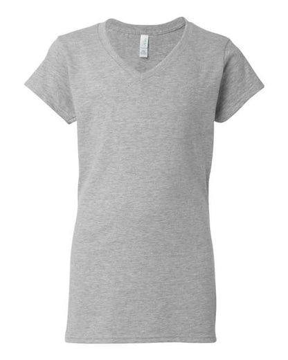 Customized Ladies Gildan® Softstyle® V-Neck T-Shirt 64V00L