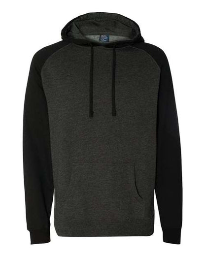 Customized Independent Trading Co. Raglan Hooded Sweatshirt IND40RP