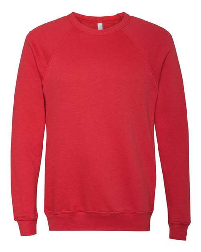 Customized BELLA + CANVAS Sponge Fleece Raglan Crewneck Sweatshirt 3901