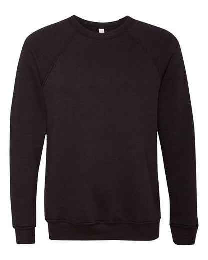 Customized BELLA + CANVAS Sponge Fleece Raglan Crewneck Sweatshirt 3901