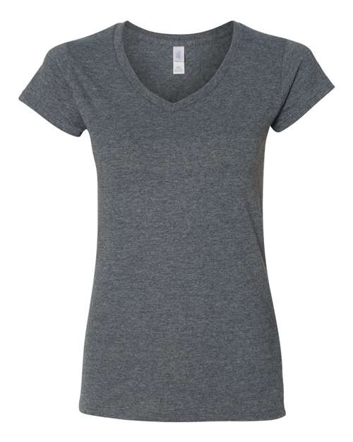 Customized Ladies Gildan® Softstyle® V-Neck T-Shirt 64V00L