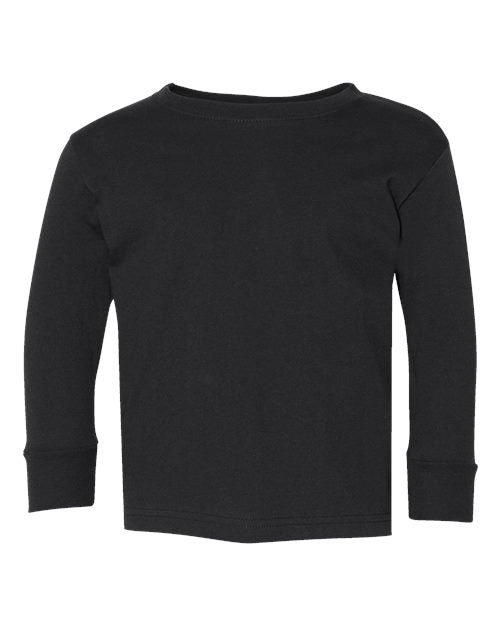 Customized Toddler Rabbit Skins Fine Jersey Long Sleeve Tee 3302